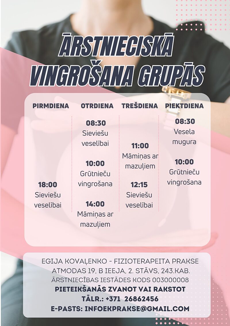 No 7. septembra atsākas grupu nodarbības!